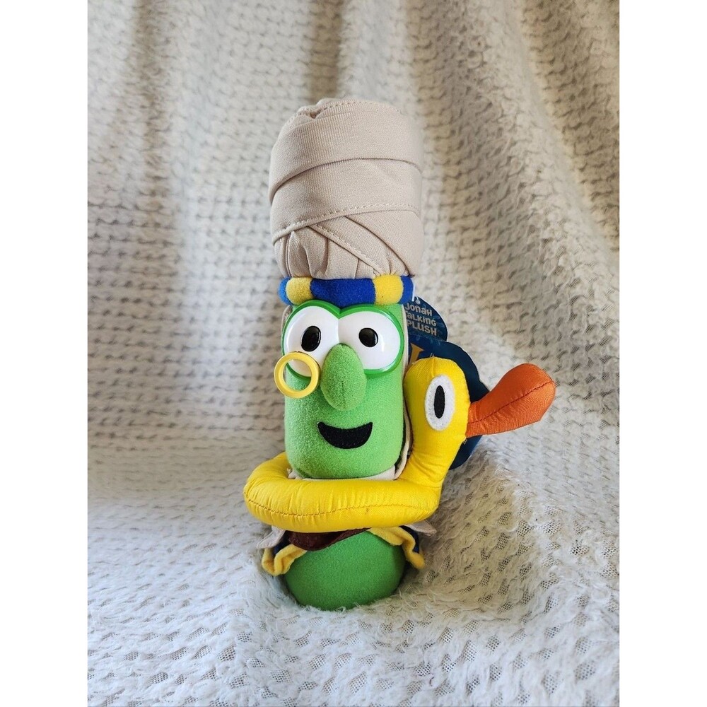 New Vintage Y2K Veggie Tales Jonah Plush Big Ideas READ Description